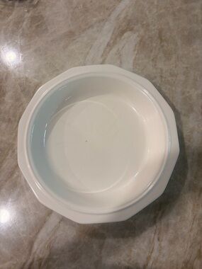 Pfaltzgraff White Ceramic Dish with Embossed Logo